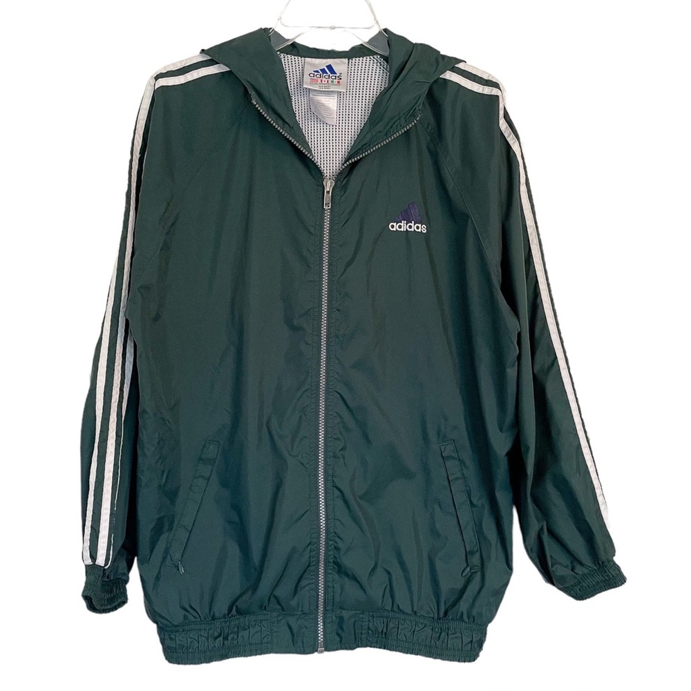 adidas Green Windbreaker Jacket